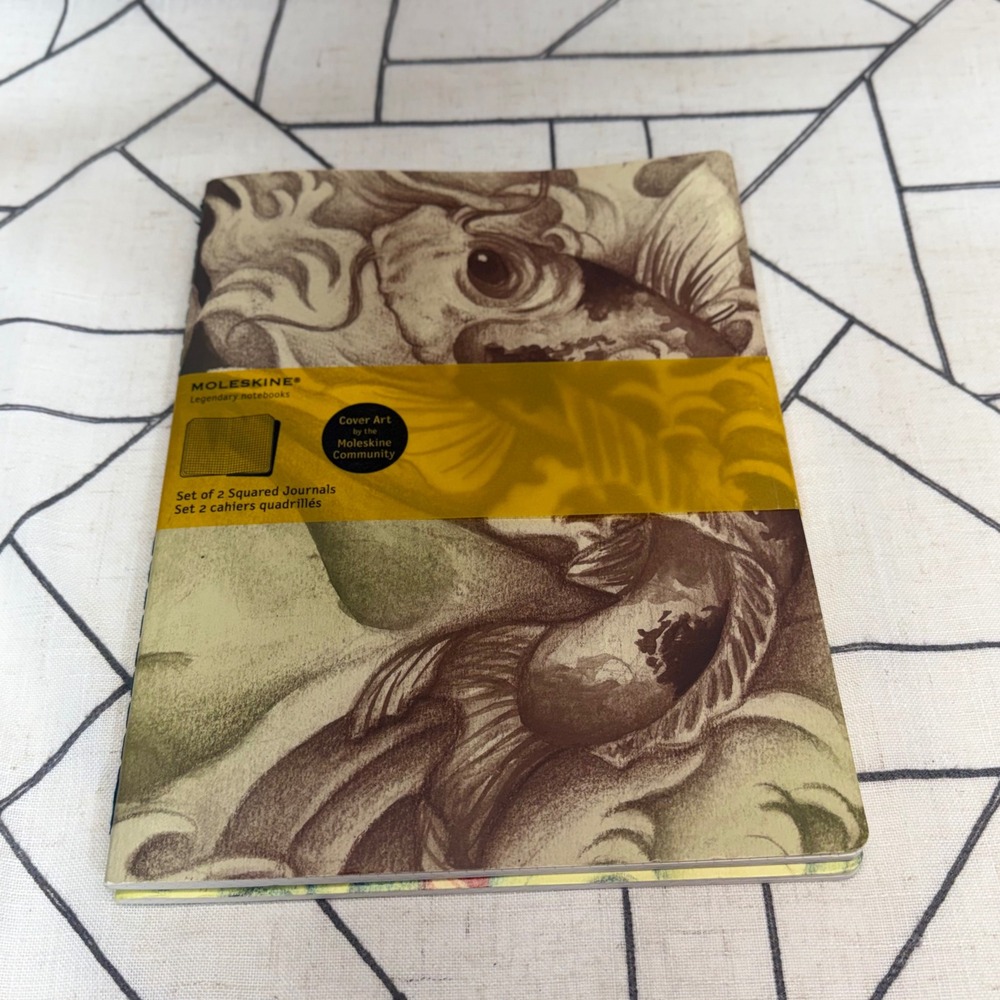 Moleskine Squared Journals Set of 2 8.5x11 Multicolor Benjamin Barrios Art